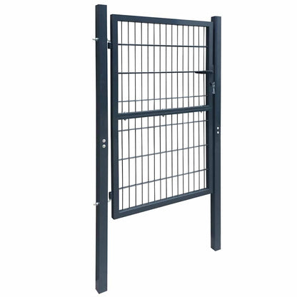 Cancello per Recinzione 2D (Singolo) Grigio Antracite 100x180 cm | homemem39