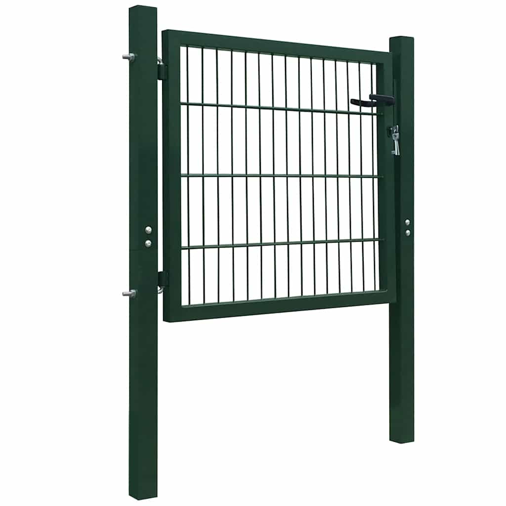 Cancello per Recinzione 2D (Singolo) Verde 100x80 cm | homemem39