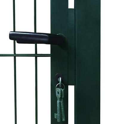 Cancello per Recinzione 2D (Singolo) Verde 100x140 cm | homemem39