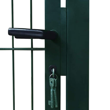 Cancello per Recinzione 2D (Singolo) Verde 100x180 cm | homemem39