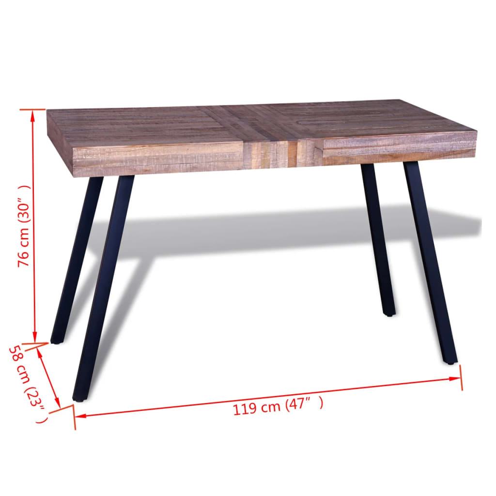 Tavolo in Legno di Recupero di Teak | homemem39