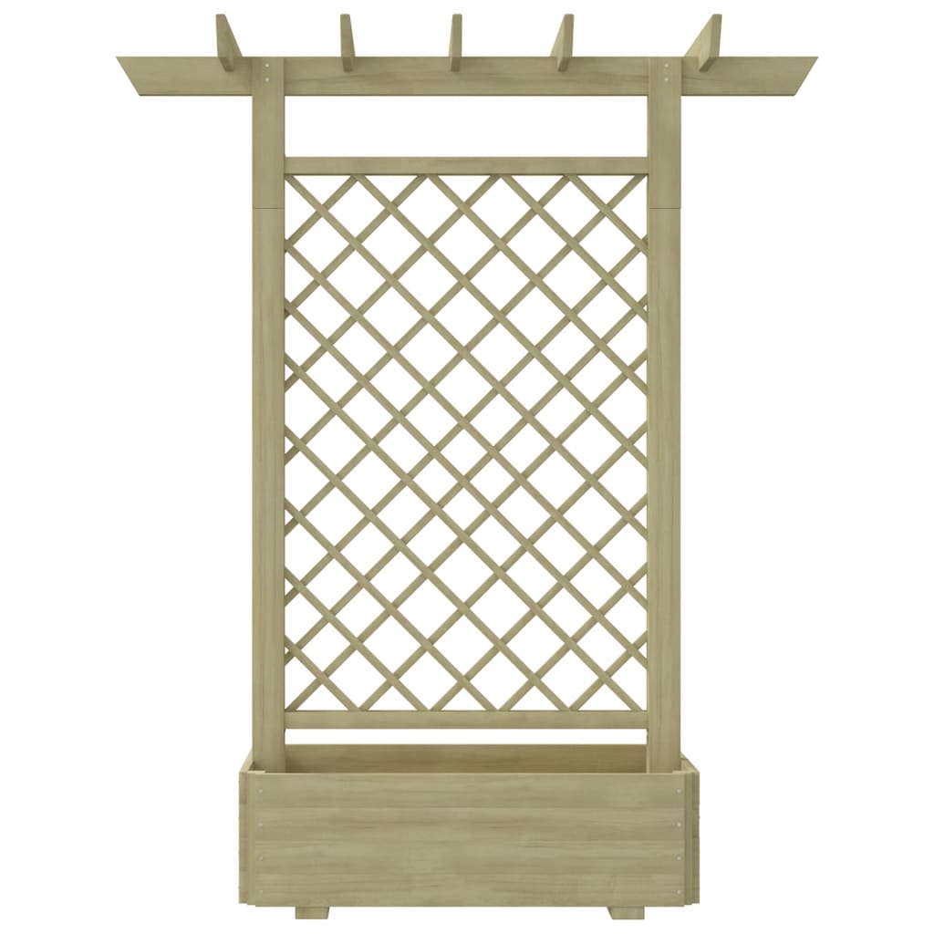 Fioriera con Pergolato da Giardino 162x56x204 cm in Legno | homemem39