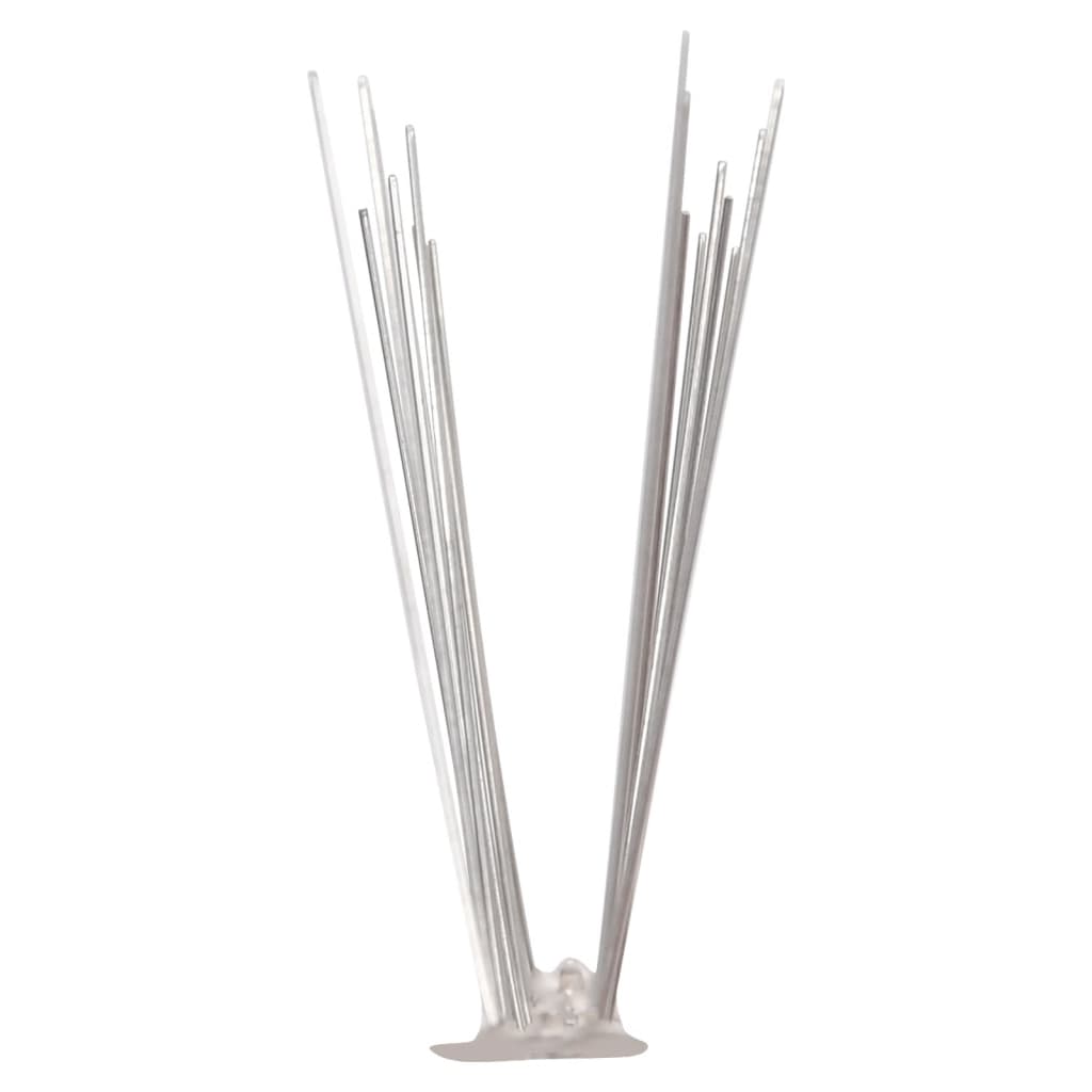Set Dissuasori per Uccelli e Piccioni 6 pz Acciaio 2 File 3 m | homemem39