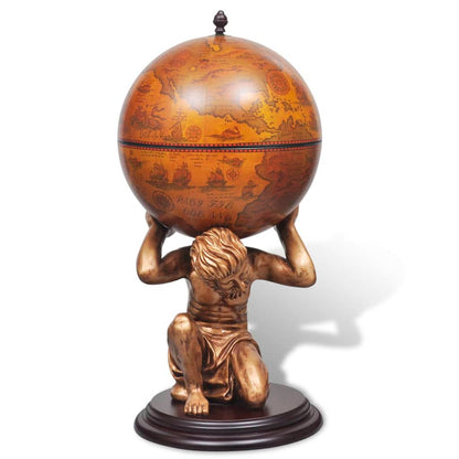 Bar a Globo Portabottiglie Vino Design Atlas 42x42x85 cm | homemem39
