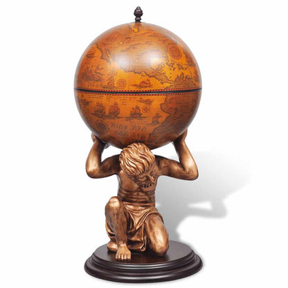 Bar a Globo Portabottiglie Vino Design Atlas 42x42x85 cm
