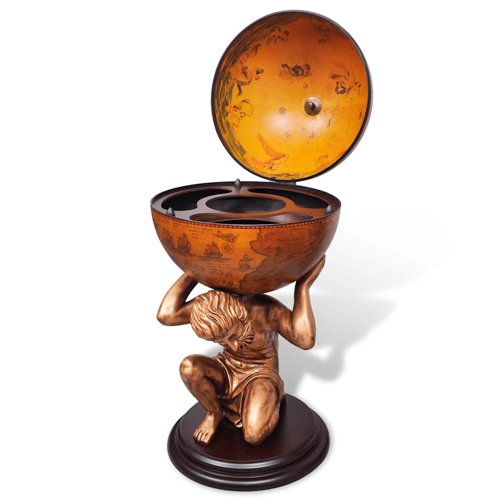 Bar a Globo Portabottiglie Vino Design Atlas 42x42x85 cm