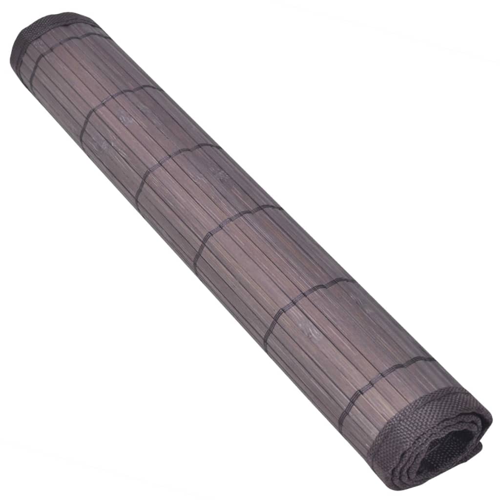 Tovagliette in Bambù 6 pz 30 x 45 cm Marrone Scuro | homemem39