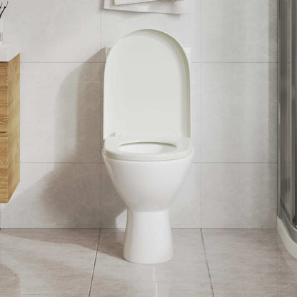 Copriwater Ammortizzato e Sgancio Rapido Bianco Quadrato | homemem39