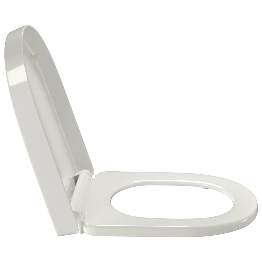 Copriwater Ammortizzato e Sgancio Rapido Bianco Quadrato | homemem39
