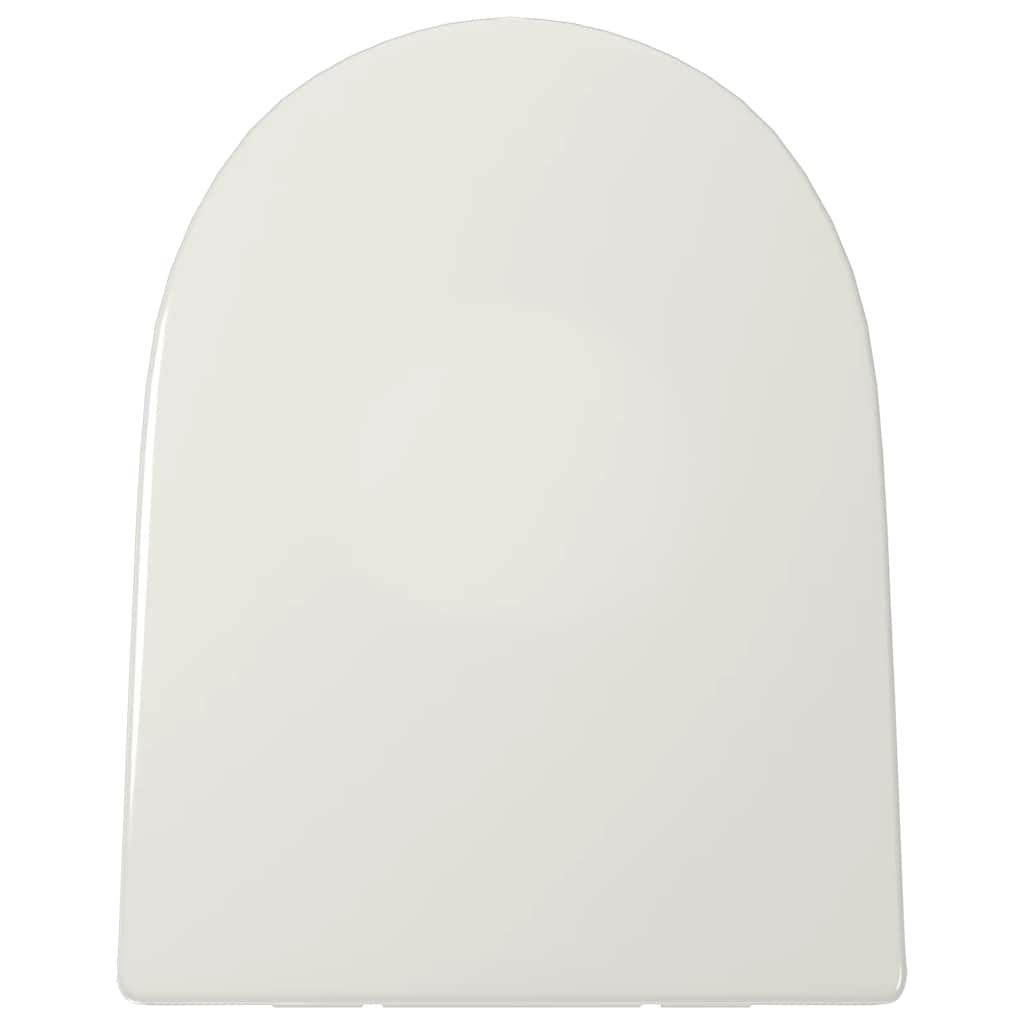Copriwater Ammortizzato e Sgancio Rapido Bianco Quadrato | homemem39