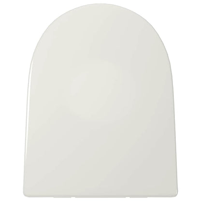 Copriwater Ammortizzato e Sgancio Rapido Bianco Quadrato | homemem39