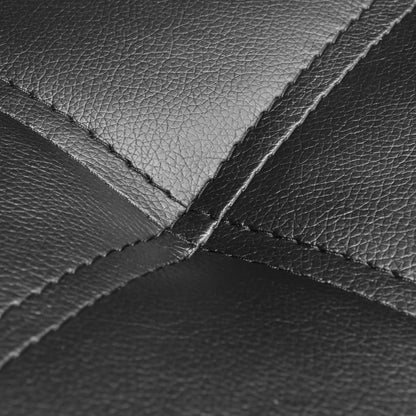 Sedia a Sdraio con Cuscino Nera in Similpelle - homemem39