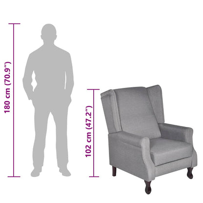 Poltrona Grigia in Tessuto
