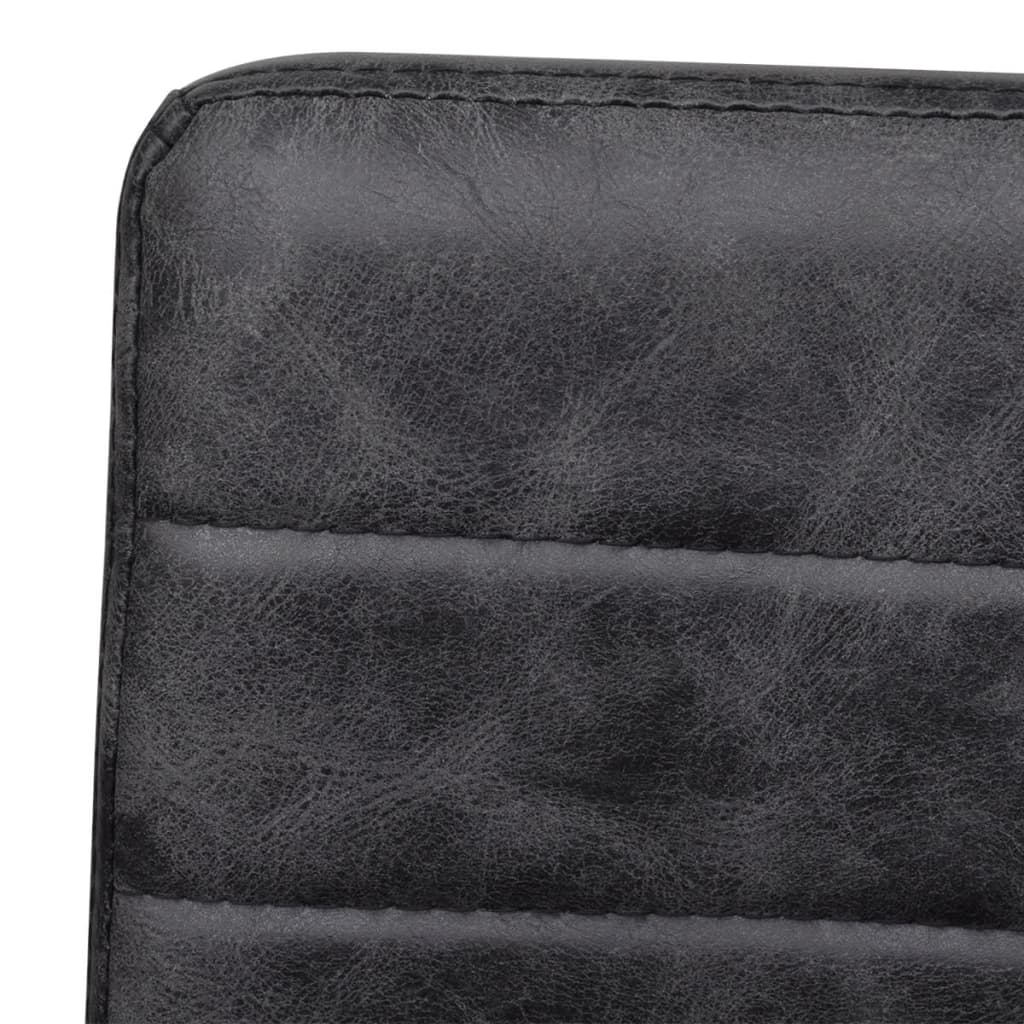 Sedie da Pranzo a Sbalzo 2 pz Nere in Similpelle - homemem39