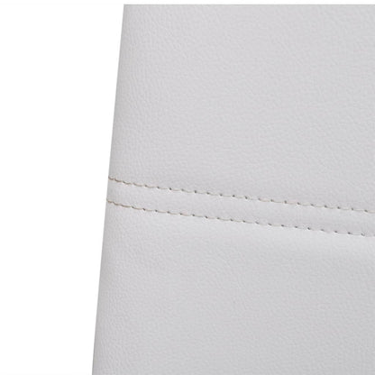 Sedie da Pranzo a Sbalzo 2 pz Bianche in Similpelle - homemem39