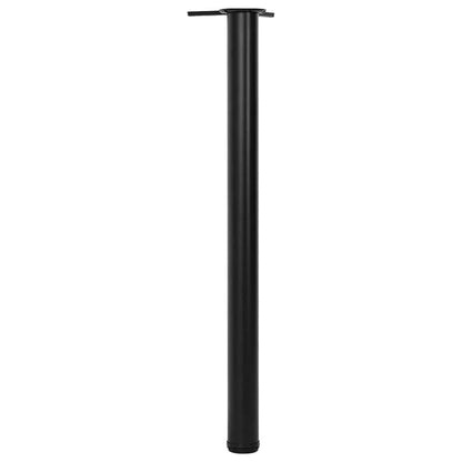 Set Gambe Tavolo Altezza Regolabile Nere 870 mm