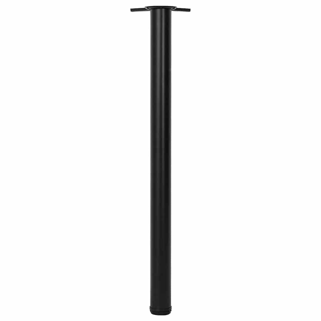 Set Gambe Tavolo Altezza Regolabile Nere 870 mm