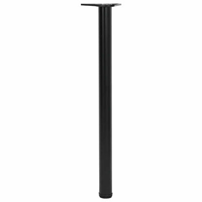 Set Gambe Tavolo Altezza Regolabile Nere 870 mm