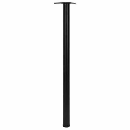 Gambe Tavolo 4 pz Regolabili Nere 1100 mm