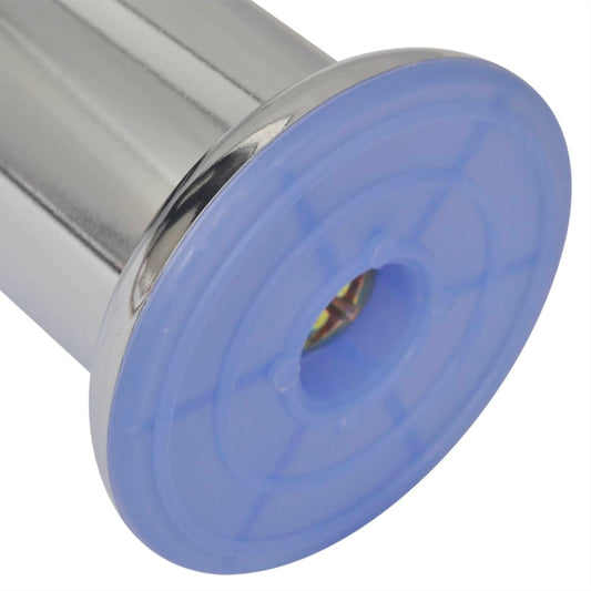 Set 4 gambe rotonde per sofa cromate 60 mm - homemem39