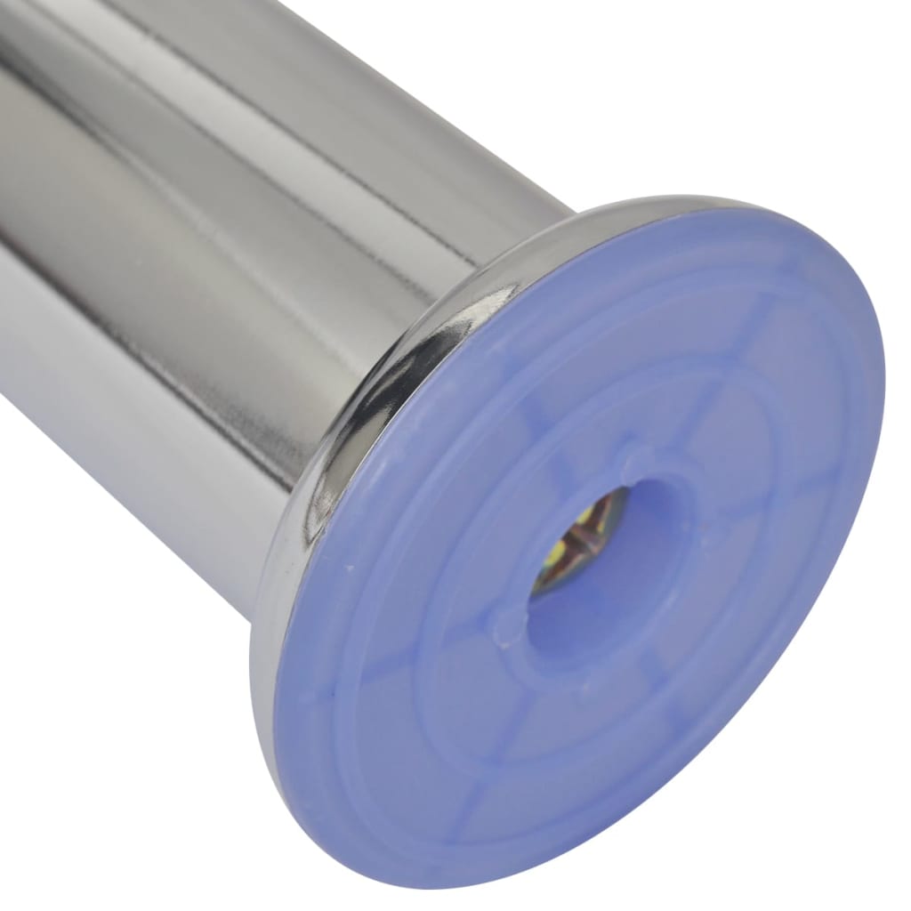 Set 4 gambe rotonde per sofa cromate 120 mm - homemem39