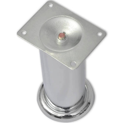 Set 4 gambe rotonde per sofa cromate 180 mm - homemem39