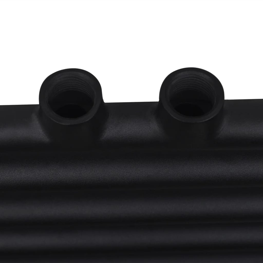 Radiatore Centrale Portasciugamano Dritto Nero 500 x 764 mm - homemem39