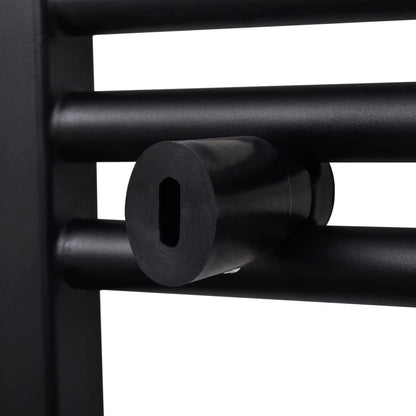 Radiatore Centrale Portasciugamano Dritto Nero 500 x 1160 mm | homemem39