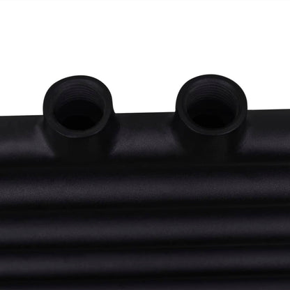 Radiatore Centrale Portasciugamano Dritto Nero 500 x 1160 mm