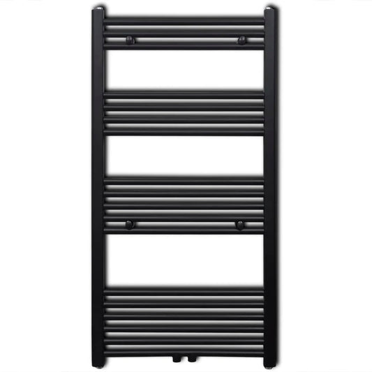 Radiatore Centrale Portasciugamano Dritto Nero 600 x 1160 mm - homemem39