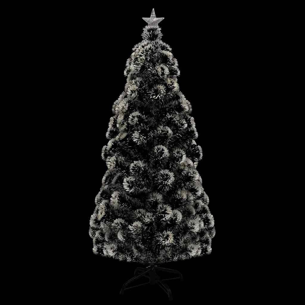 Albero di Natale Preilluminato con Supporto e LED 150 cm Fibra Ottica