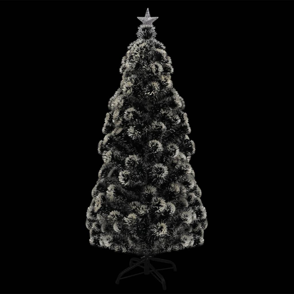 Albero di Natale Preilluminato con Supporto e LED 180 cm Fibra Ottica