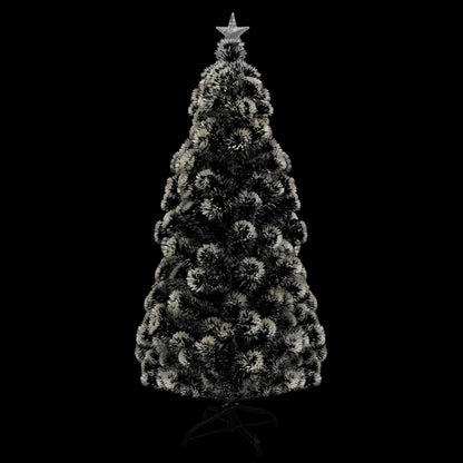 Albero di Natale Preilluminato con Supporto e LED 180 cm Fibra Ottica
