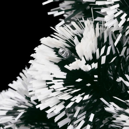 Albero di Natale Preilluminato con Supporto e LED 180 cm Fibra Ottica