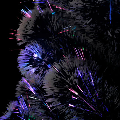 Albero di Natale Preilluminato con Supporto e LED 180 cm Fibra Ottica