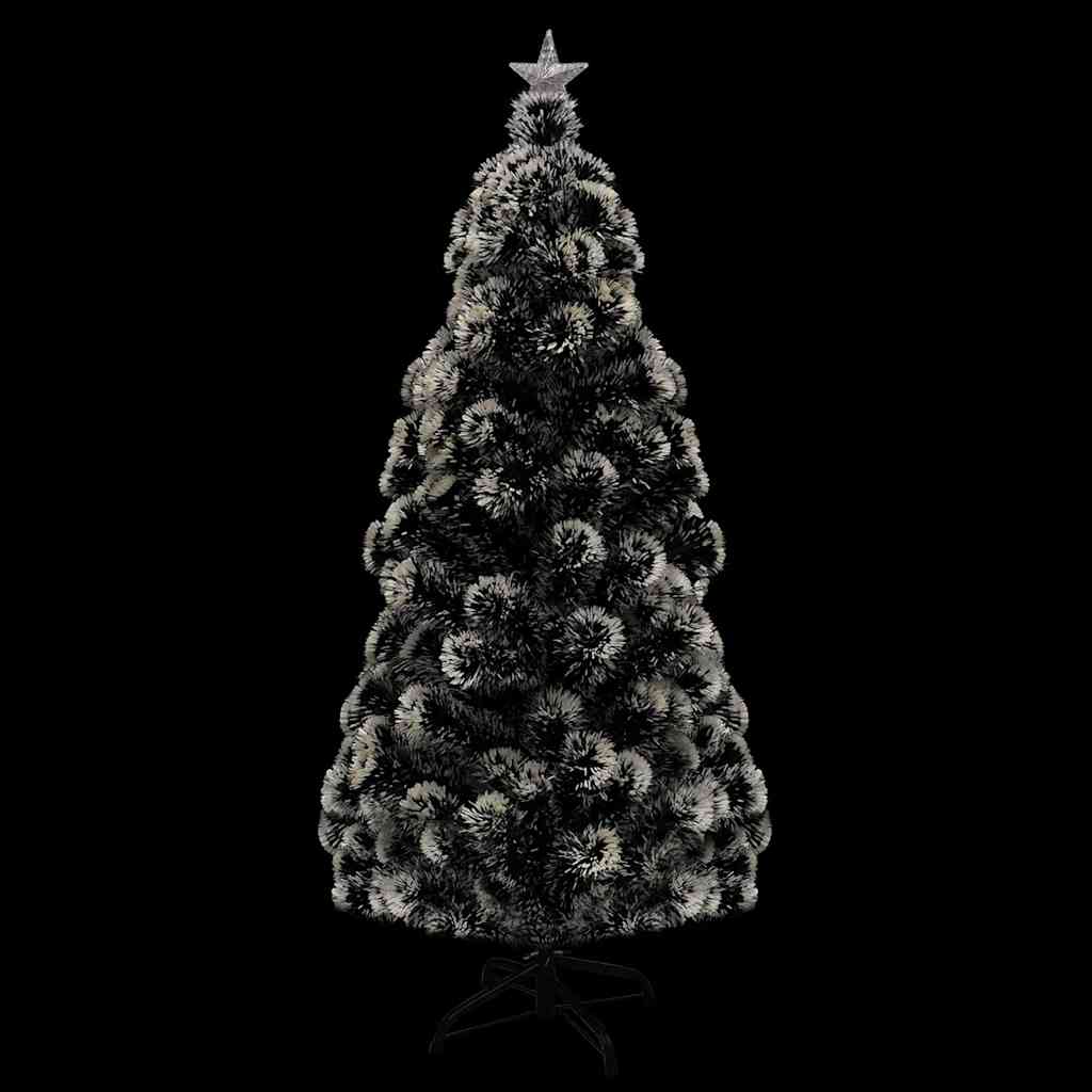 Albero di Natale Preilluminato con Supporto e LED 210 cm Fibra Ottica