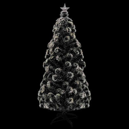 Albero di Natale Preilluminato con Supporto e LED 210 cm Fibra Ottica