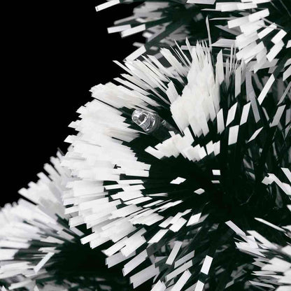 Albero di Natale Preilluminato con Supporto e LED 210 cm Fibra Ottica