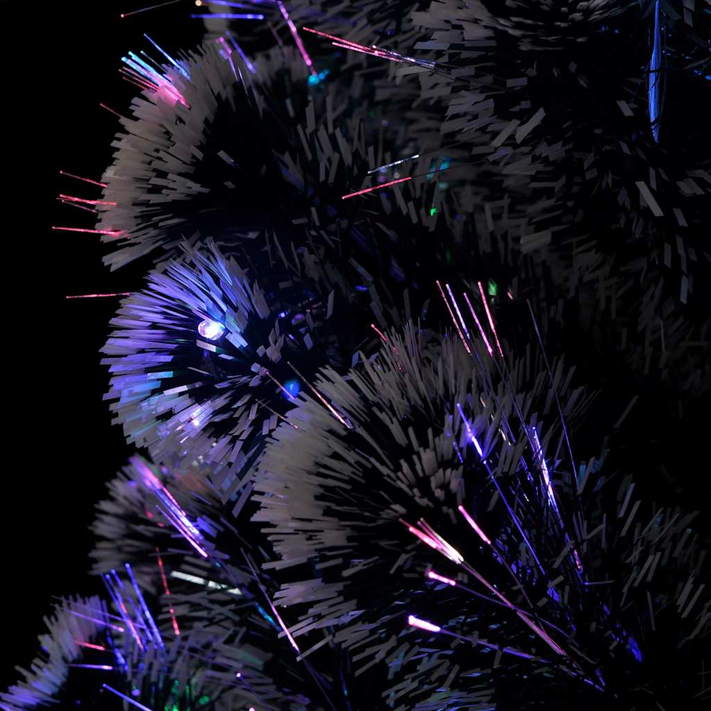 Albero di Natale Preilluminato con Supporto e LED 210 cm Fibra Ottica