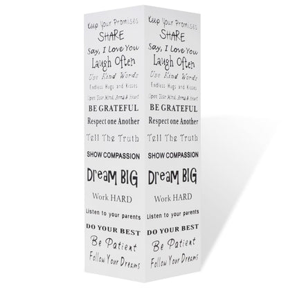 Portaombrelli Bastoni Passeggio Quadrato Acciaio 48,5 cm Bianco - homemem39