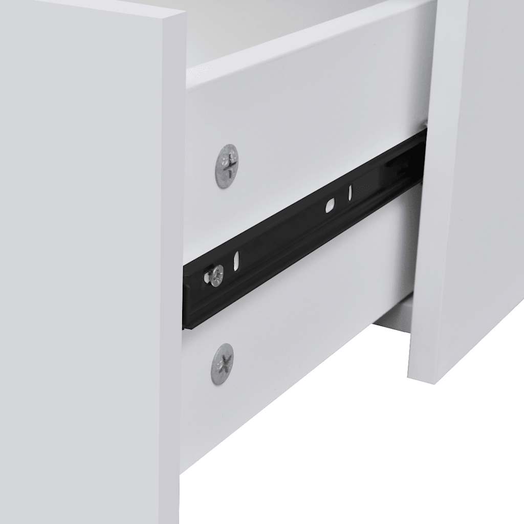 Credenza con 4 Cassetti 60x30,5x71 cm Bianca - homemem39