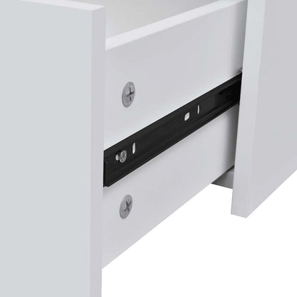 Credenza con 4 Cassetti 60x30,5x71 cm Bianca - homemem39