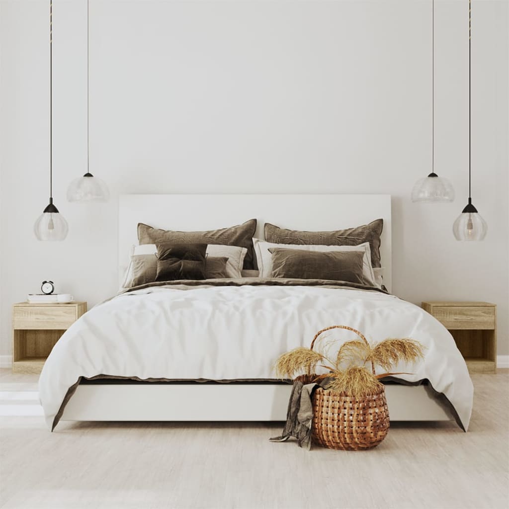 Comodini 2 pz con Cassetto Colore Rovere - homemem39