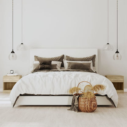 Comodini 2 pz con Cassetto Colore Rovere - homemem39