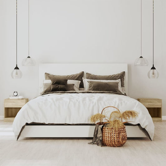 Comodini 2 pz con Cassetto Colore Rovere - homemem39