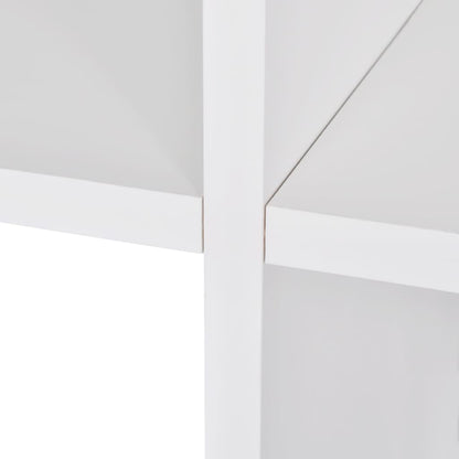 Libreria / Scaffale Espositore a Scala 142 cm Bianco | homemem39