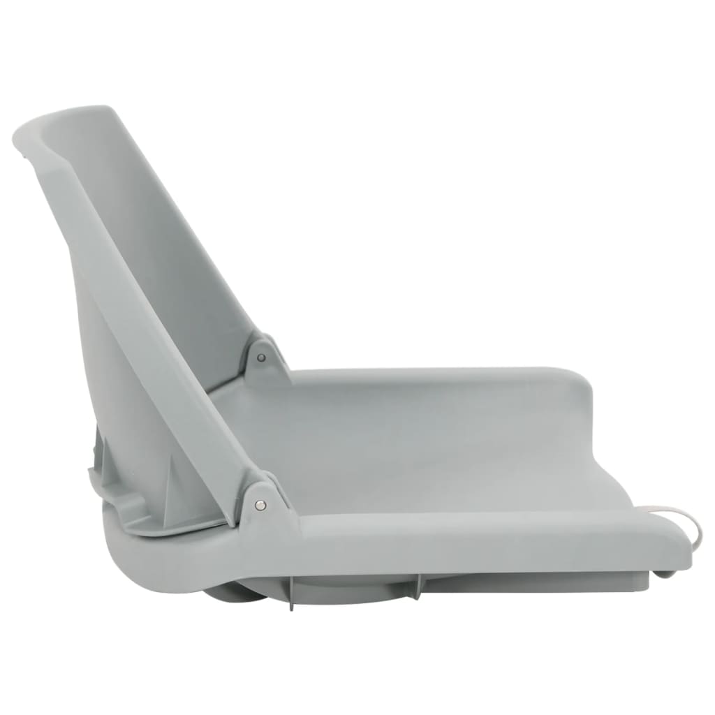 Set Sedile da Barca Pieghevole 2pz Grigio | homemem39