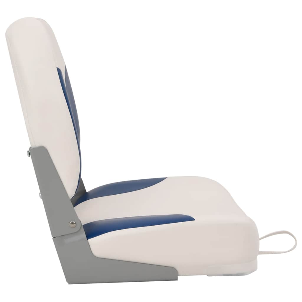 Sedile pieghevole per barca 1 set con Cuscino Blu-Bianco