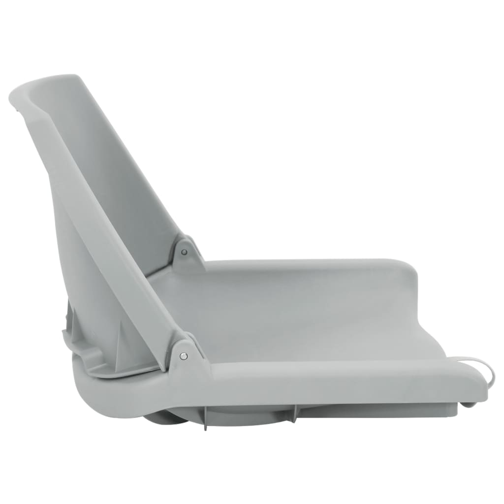 Set Sedile da Barca Pieghevole 4pz Grigio | homemem39