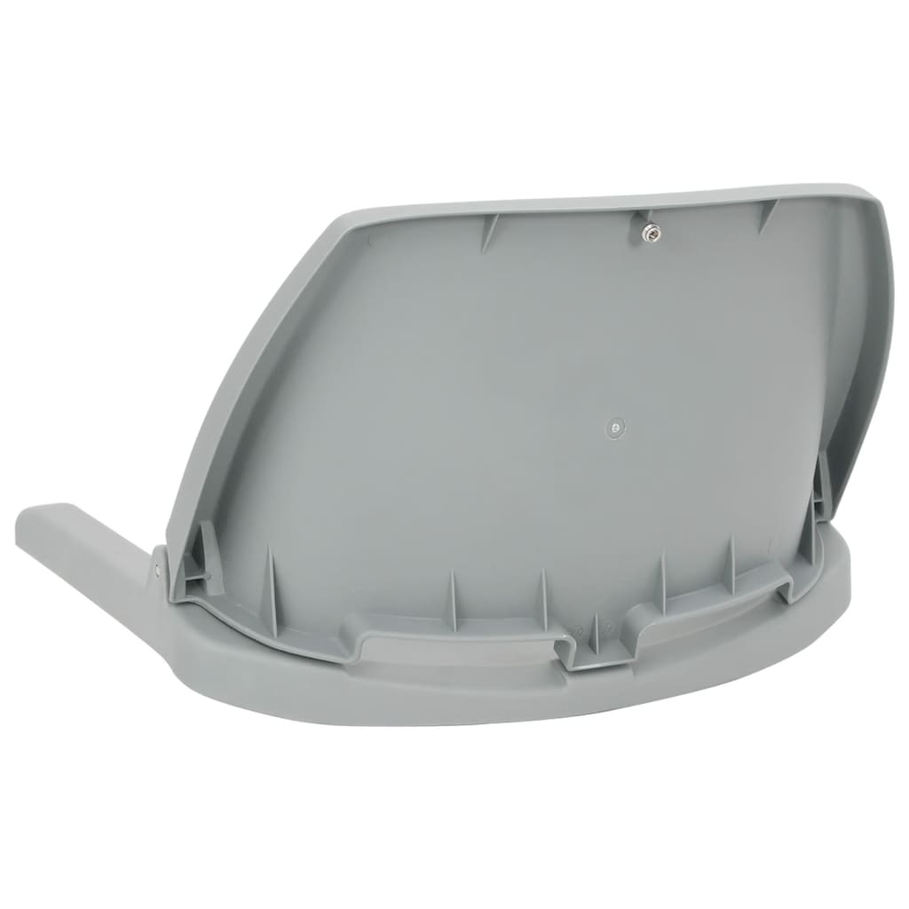 Set Sedile da Barca Pieghevole 4pz Grigio